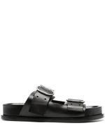 Jil Sander sandales à boucles - Noir