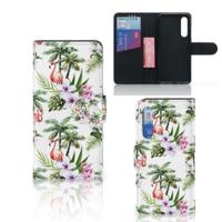 Xiaomi Mi 9 SE | Telefoonhoesje | Met pasjeshouder | Flamingo Palms