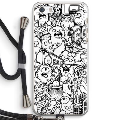 Vexx City #2: iPhone 5 / 5S / SE Transparant Hoesje met koord