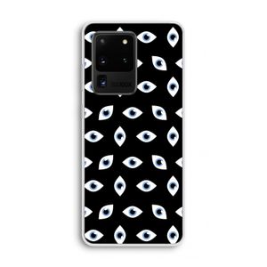 Eyes pattern: Samsung Galaxy S20 Ultra Transparant Hoesje