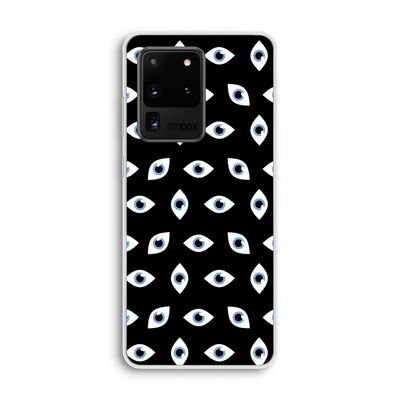 Eyes pattern: Samsung Galaxy S20 Ultra Transparant Hoesje