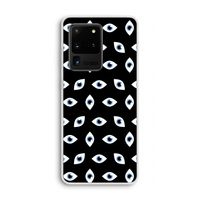 Eyes pattern: Samsung Galaxy S20 Ultra Transparant Hoesje