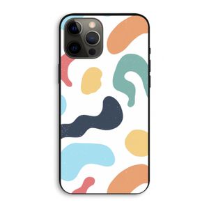 Memphis Shapes Blue: iPhone 12 Pro Max Biologisch afbreekbaar hoesje