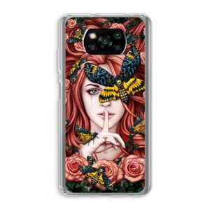 Lady Moth: Xiaomi Poco X3 NFC Transparant Hoesje
