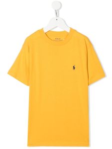 POLO RALPH LAUREN KIDS t-shirt en coton à logo brodé - Jaune