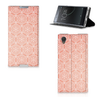 Sony Xperia L1 Hoesje met Magneet Pattern Orange