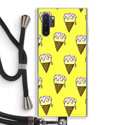 Isjes: Samsung Galaxy Note 10 Plus Transparant Hoesje met koord
