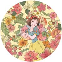 Fotobehang - Snow White Endless Summer 125x125cm - Rond - Vliesbehang - Zelfklevend