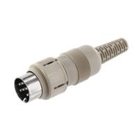 Hirschmann 930 966-517-1 DIN-connector Stekker, recht Aantal polen: 6 Grijs 1 stuk(s)