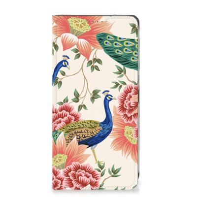 Smartphone hoesje voor Nokia XR21 Pink Peacock Smartphone hoesje voor Nokia XR21 Pink Peacock