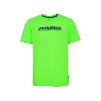 JACK & JONES JUNIOR T-shirt Dennis met logo groen JACK & JONES JUNIOR T-shirt Dennis met logo groen