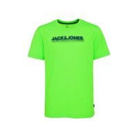 JACK & JONES JUNIOR T-shirt Dennis met logo groen - thumbnail