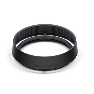 Leica 19657 Zonnekap Q3, rond, aluminium, zwart geanodiseerde afwerking