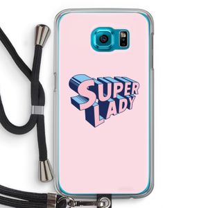 Superlady: Samsung Galaxy S6 Transparant Hoesje met koord