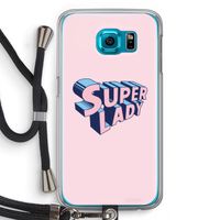 Superlady: Samsung Galaxy S6 Transparant Hoesje met koord