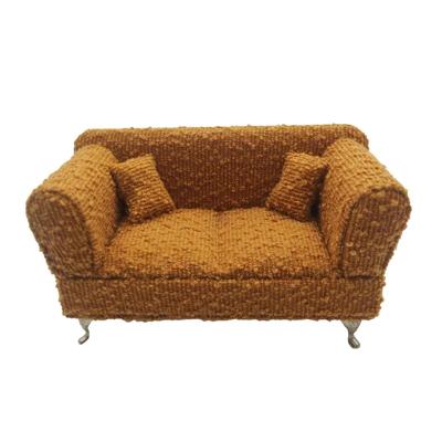 Doos-Juwelenkistje Versa Mosterd Polyester Metaal Spiegel Hout MDF 9,5 X 12,5 X 23,5 CM Sofa