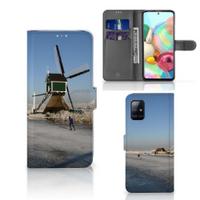 Samsung Galaxy A71 Flip Cover Schaatsers