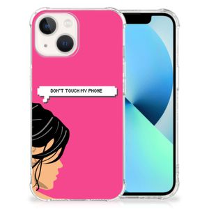 iPhone 13 Anti Shock Case Woman Don't Touch My Phone