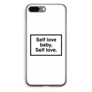 Self love: iPhone 8 Plus Transparant Hoesje