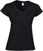 Gildan G64V00L Softstyle® Women´s V-Neck T-Shirt - Black - L