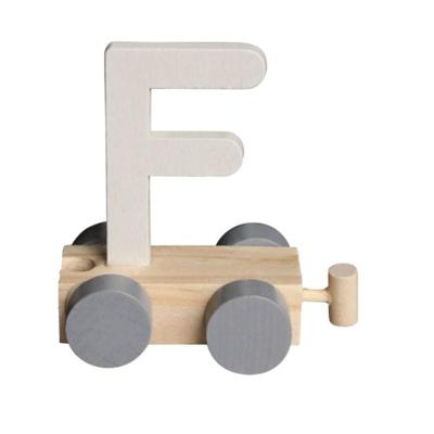JeP kids houten treinletter F-offwhite JeP kids houten treinletter F-offwhite