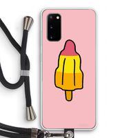 Raketijsje: Samsung Galaxy S20 Transparant Hoesje met koord