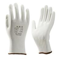 Handschoen PU economy WIT