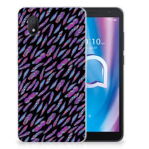 Alcatel 1B (2020) TPU bumper Feathers Color