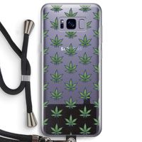 Weed: Samsung Galaxy S8 Transparant Hoesje met koord