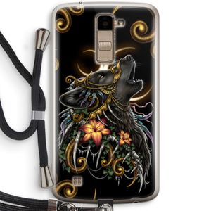 Huilende Wolf: LG K10 (2016) Transparant Hoesje met koord