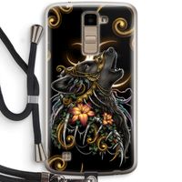 Huilende Wolf: LG K10 (2016) Transparant Hoesje met koord