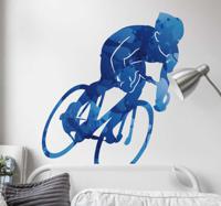 Muur zelfklevende sticker fiets fietsen