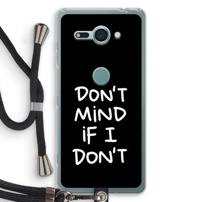 Don't Mind: Sony Xperia XZ2 Compact Transparant Hoesje met koord