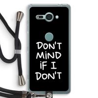 Don't Mind: Sony Xperia XZ2 Compact Transparant Hoesje met koord