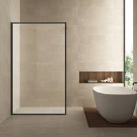 Wiesbaden Inloopdouche 120x200 cm - Nano Coating Helder Glas Mat Zwart