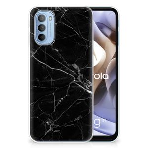 Motorola Moto G31 | G41 TPU Siliconen Hoesje Marmer Zwart - Origineel Cadeau Vader