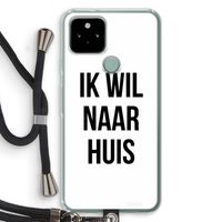 Ik wil naar huis: Pixel 5 Transparant Hoesje met koord