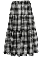Comme des Garçons TAO jupe mi-longue à carreaux - Noir