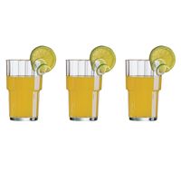 18x Stuks stapelbare waterglazen/drinkglazen 320 ml