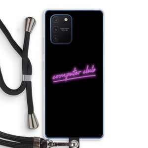 Vice Black: Samsung Galaxy Note 10 Lite Transparant Hoesje met koord