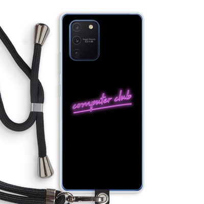 Vice Black: Samsung Galaxy Note 10 Lite Transparant Hoesje met koord
