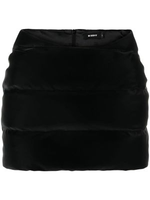 MISBHV minijupe matelassée Puffer Trinity Latex - Noir