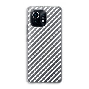 Strepen zwart-wit: Xiaomi Mi 11 Transparant Hoesje