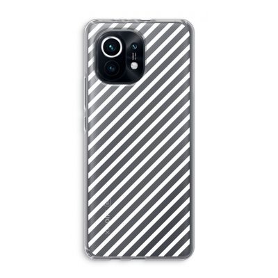 Strepen zwart-wit: Xiaomi Mi 11 Transparant Hoesje