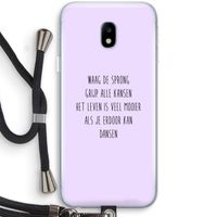Sprong: Samsung Galaxy J3 (2017) Transparant Hoesje met koord