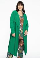 Yoek Vest met gedrapeerde hals cashmere | Groen | Maat 46/48