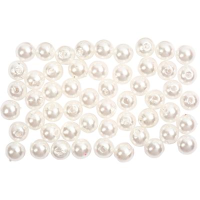 Creativ Company Waskralen, d 5 mm, gatgrootte 0,7 mm, parelmoer, 100 stuk/ 1 doos