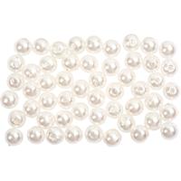 Creativ Company Waskralen, d 5 mm, gatgrootte 0,7 mm, parelmoer, 100 stuk/ 1 doos