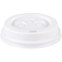Deksel | to go | PS | rond | Ø80mm | wit | 1000 stuks