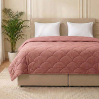 Wasbaar Easy Dekbed Zonder Overtrek - Zonder Overtrek Velvet Roze - Exclusief Kussensloop - 240x200 Cm (Lits-Jumeaux) - Zydante 300 Gram Per M² - Dekbed-Discounter.nl
